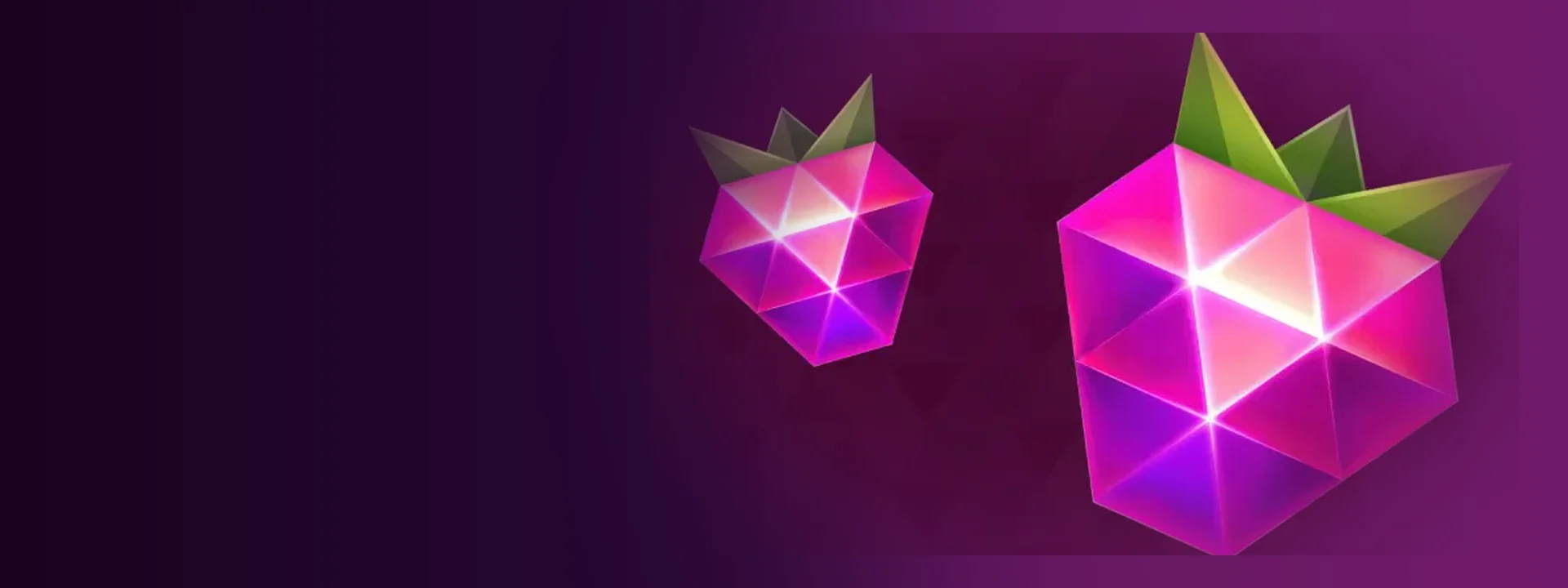 Univers visuel rose et violet de Malina Casino